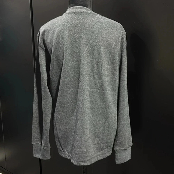 Carhartt Relaxed Fit Henley, Heavyweight thermal,chest pocket,snaps, long sleeve - Picture 3 of 9